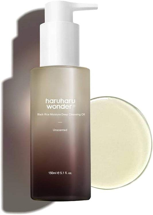 Haruharu WONDER - Huile nettoyante intense hydratation au Riz Noir - 150ml