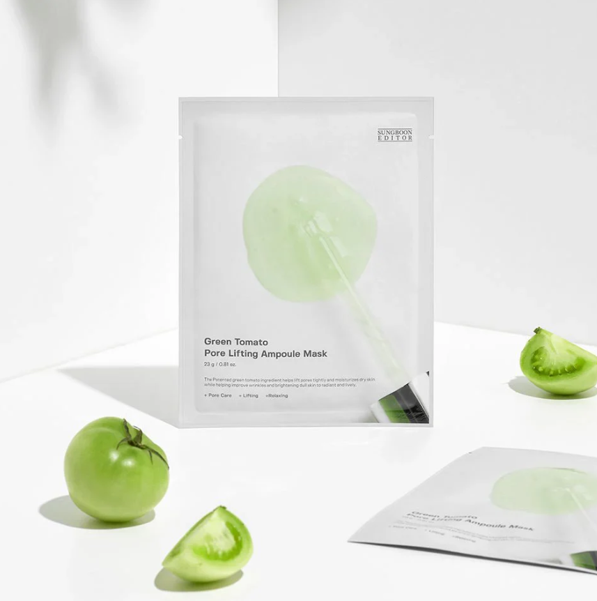 SUNGBOON EDITOR - Green Tomato Pore Lifting Ampoule Mask